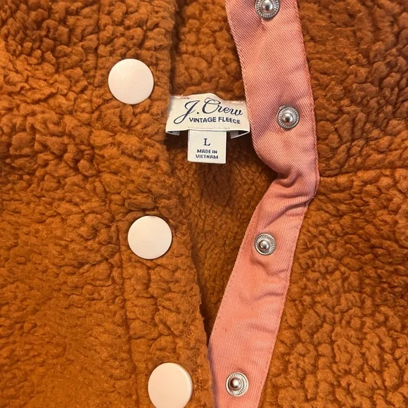 J.Crew Vintage Fleece Pullover – Size Large - Picture 3 of 4